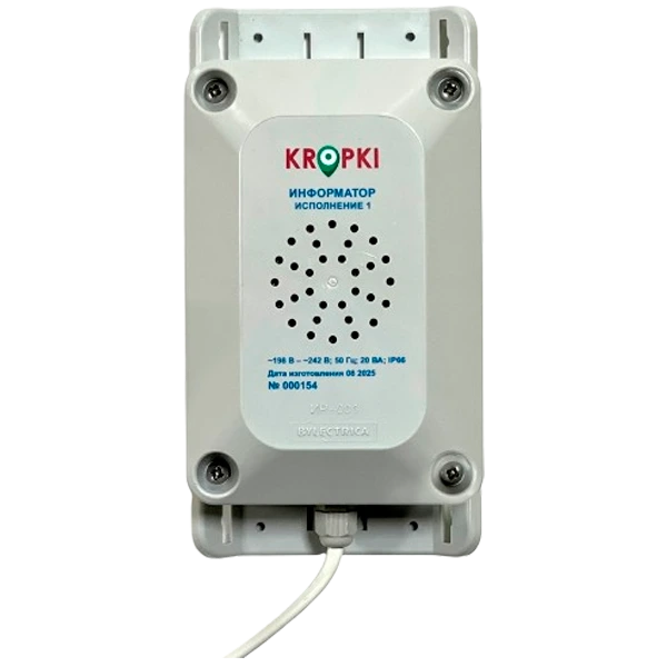 Речевой информатор с дистанционным управлением, исполнение 1